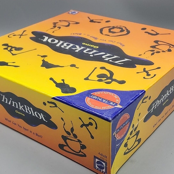 Thinkblot Mattel 1997 Game What Can you Spot In A Blot Factory Sealed - Picture 6 of 6